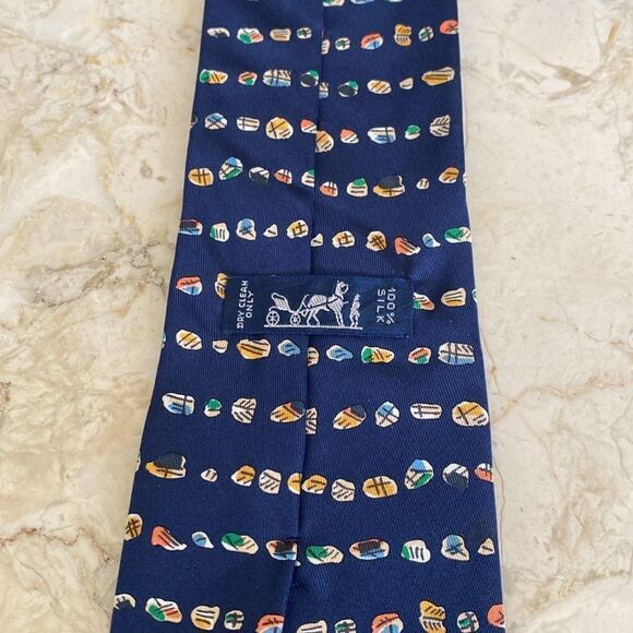 Hermes 100% Silk Tie - Picture 7 of 9